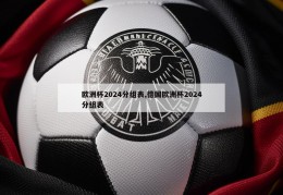 欧洲杯2024分组表,德国欧洲杯2024分组表