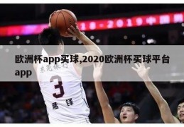 欧洲杯app买球,2020欧洲杯买球平台app