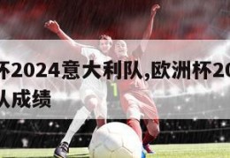 欧洲杯2024意大利队,欧洲杯2024意大利队成绩